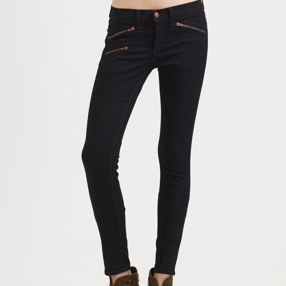 rag & bone Denim - Rag & Bone EUC 9 Zipper Skinny Black Jean